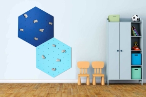 Kletterpanel GROßES HEXAGON – Satz von 2 Stücken