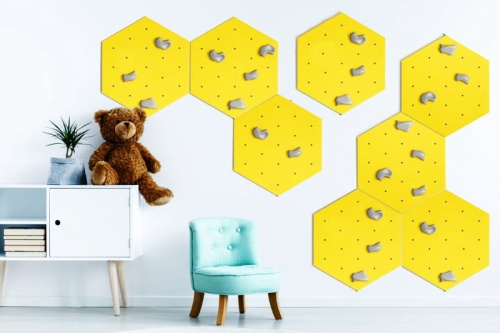 panel wspinaczkowy MAŁY HEKSAGON - zestaw 8 sztuk