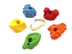 chwyty wspinaczkowe set MIX 5 - rozmiar M - 2 gniazda