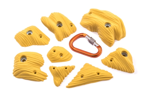 zestaw chwytów wspinaczkowych dla dzieci i dla dorosłych