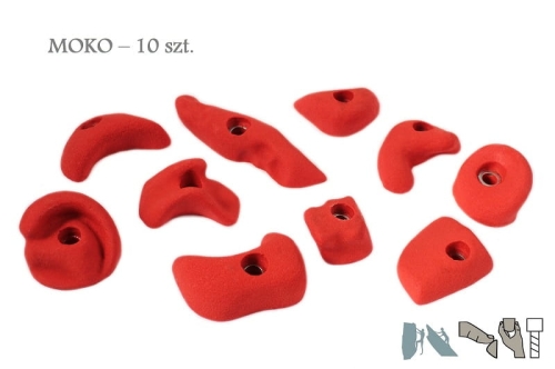 chwyty wspinaczkowe set MOKO