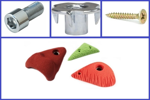 akcesoria montażowe do drewna - chwyty wspinaczkowe