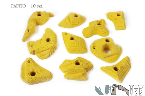 chwyty wspinaczkowe set PAPITO