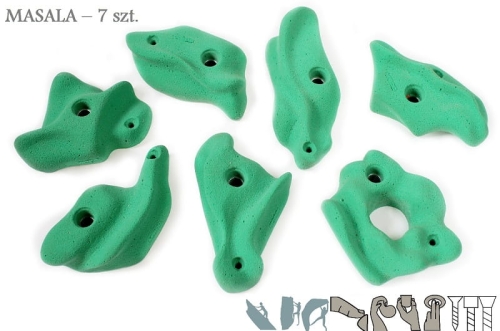 chwyty wspinaczkowe set MASALA