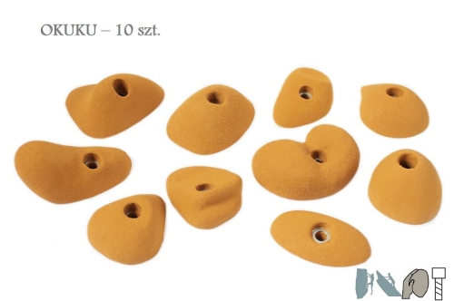 chwyty wspinaczkowe set OKUKU